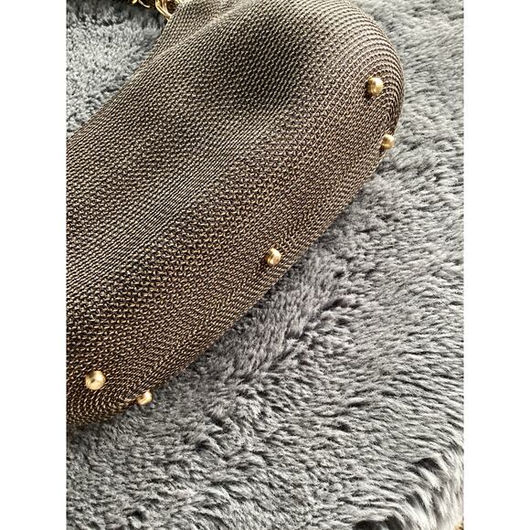 Eric Javits Women's Braided Chain Handle Handbag Shoulder Bag Bohemian Brown - Picture 4 of 12